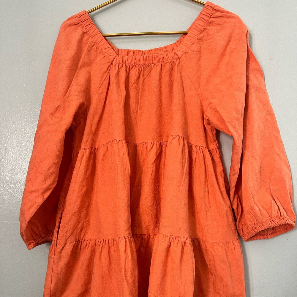 Universal Thread Burnt Orange Long Sleeve Dress with Pockets